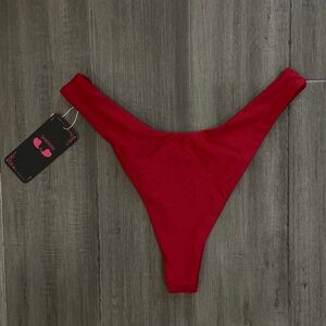 NWT Shekini High Cut Thong Bikini Bottom